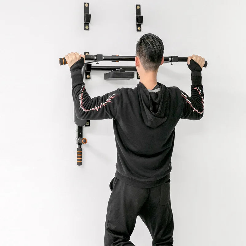 Wall Mounted Pull up Bar Chin up bar Multifunctional Dip Station - GilloServ