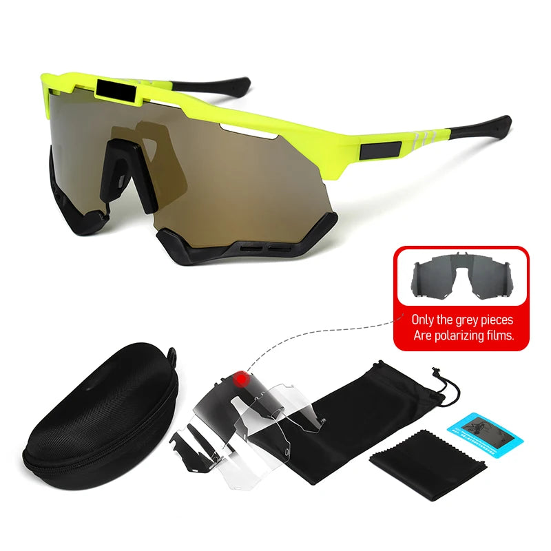 Polarized Cycling Glasses Mountain Bicycle Glasses Road Bike Cycling Eyewear Men Women Outdoor Sports Cycling Sunglasses - GilloServ