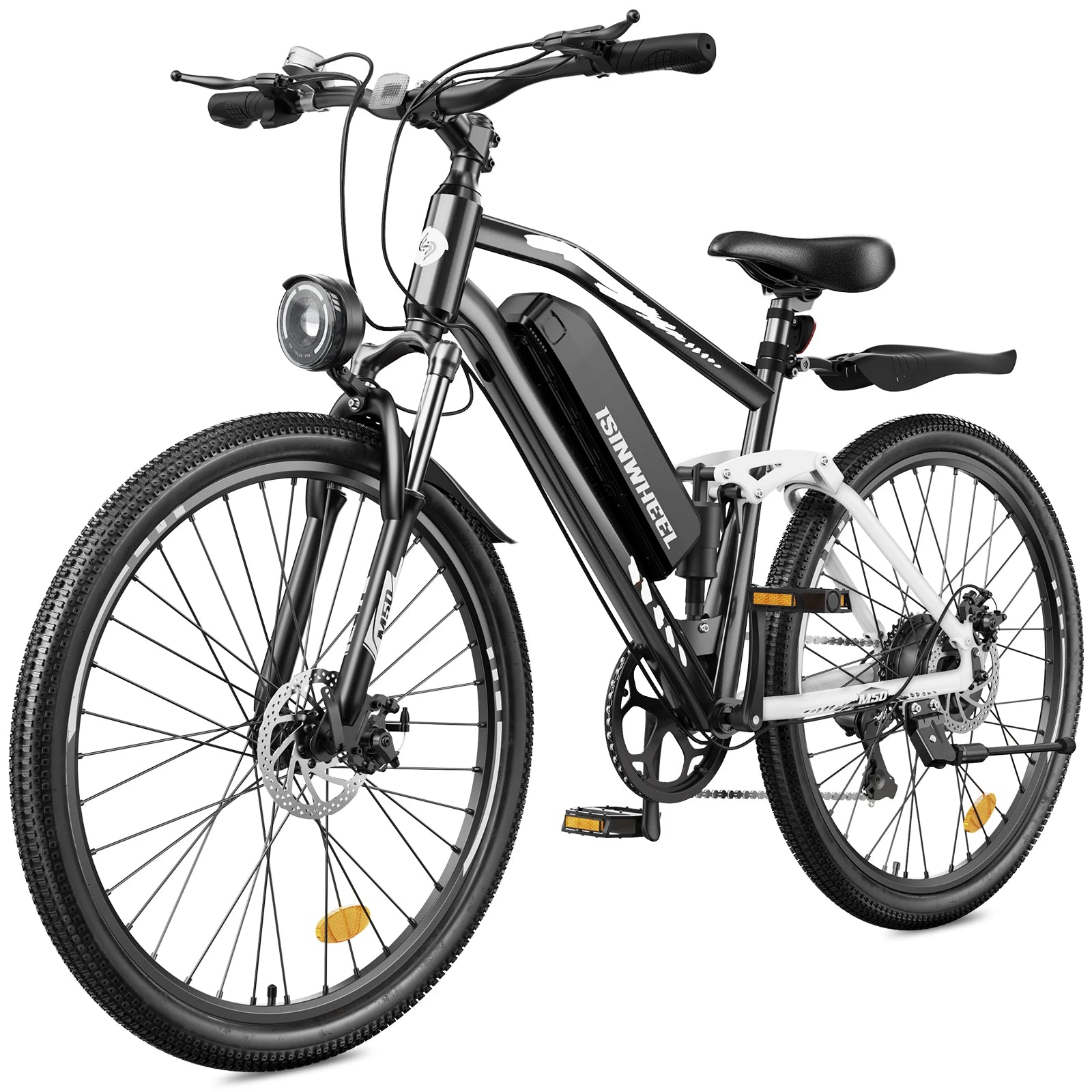 Isinwheel M50 Dual suspension E-bike For Adult 36V 13Ah Battery 500W Motor  27.5 Inch Tires City Electric bicycle - GilloServ