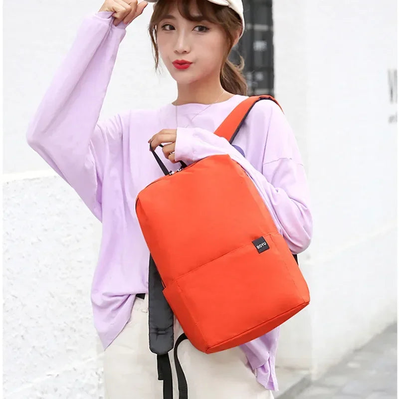 Casual Women Men Waterproof Backpack Portable Travel School Laptop Bags Student Rucksack  Multi-Color Female Zipper Backpacks - GilloServ