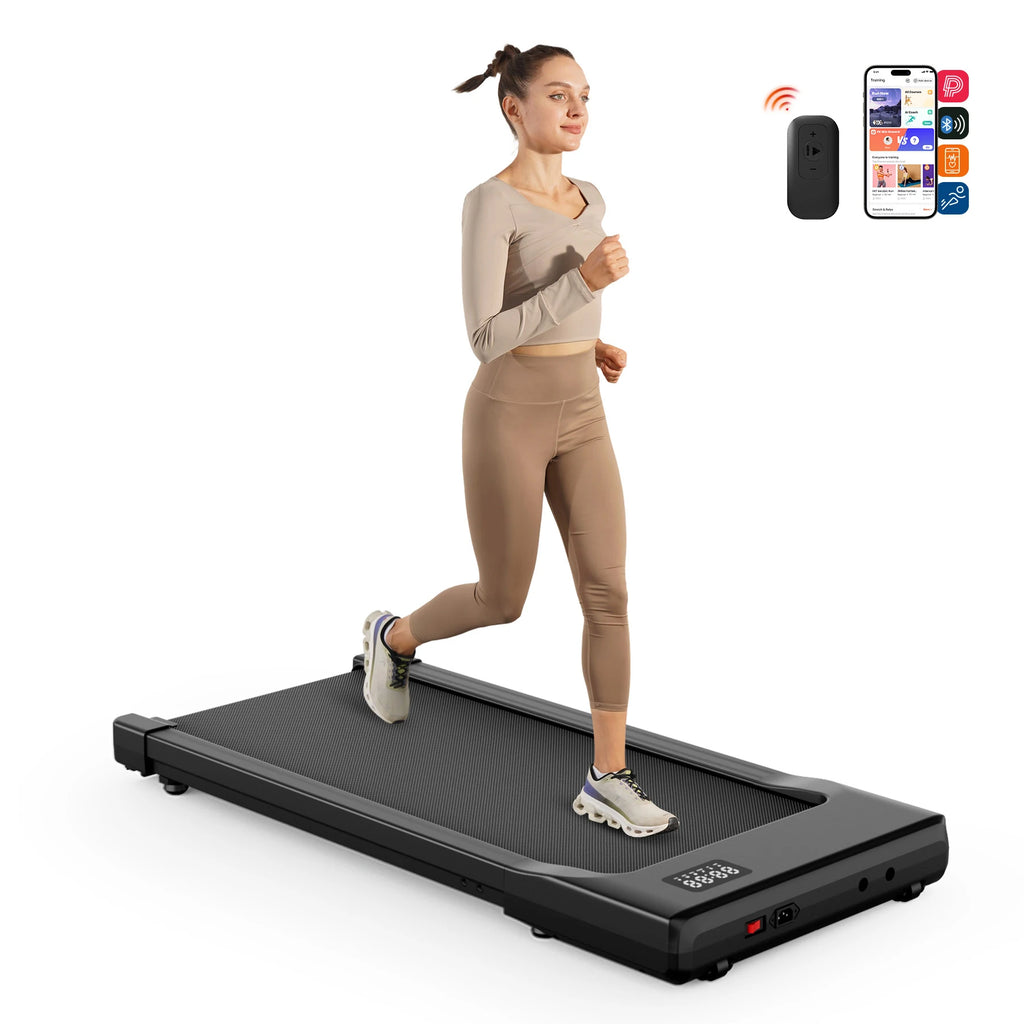 Walking Pad Under Desk Treadmill 2 in 1 Portable Treadmill with Remote Control LED Display 2.5HP Walkingpad for Home&Office - GilloServ