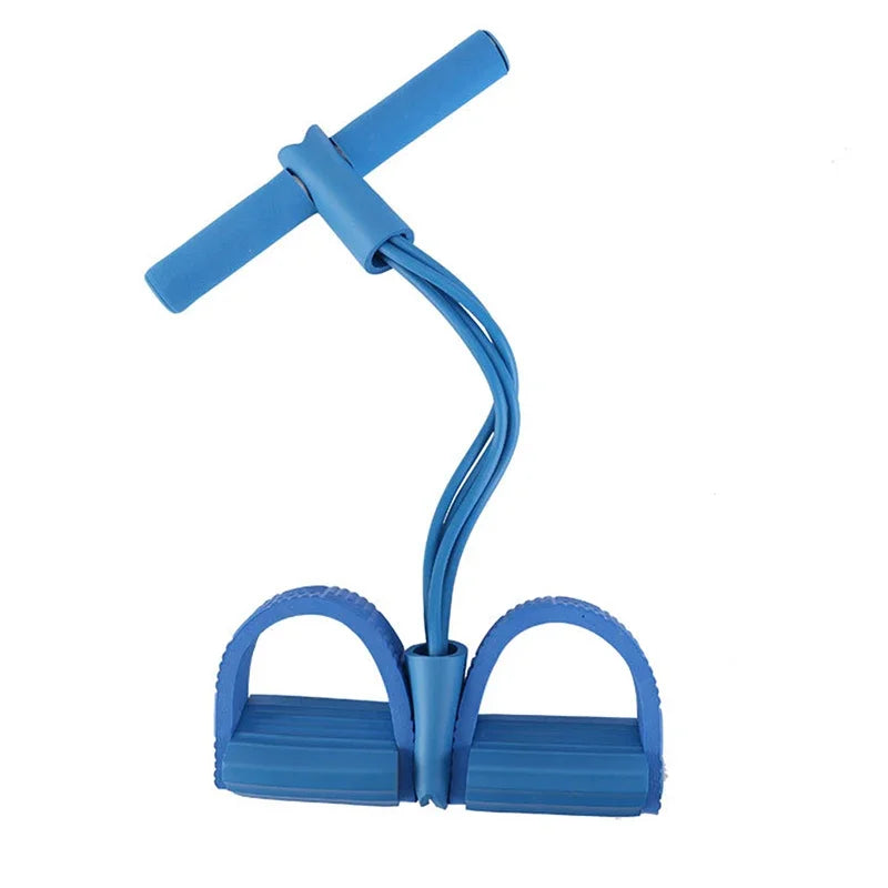 4 Tube Fitness Resistance Bands Latex Pedal Exercise