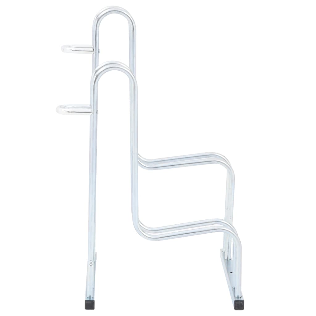 Bicycle Stand for 2 Bikes Floor Free standing Galvanized Steel