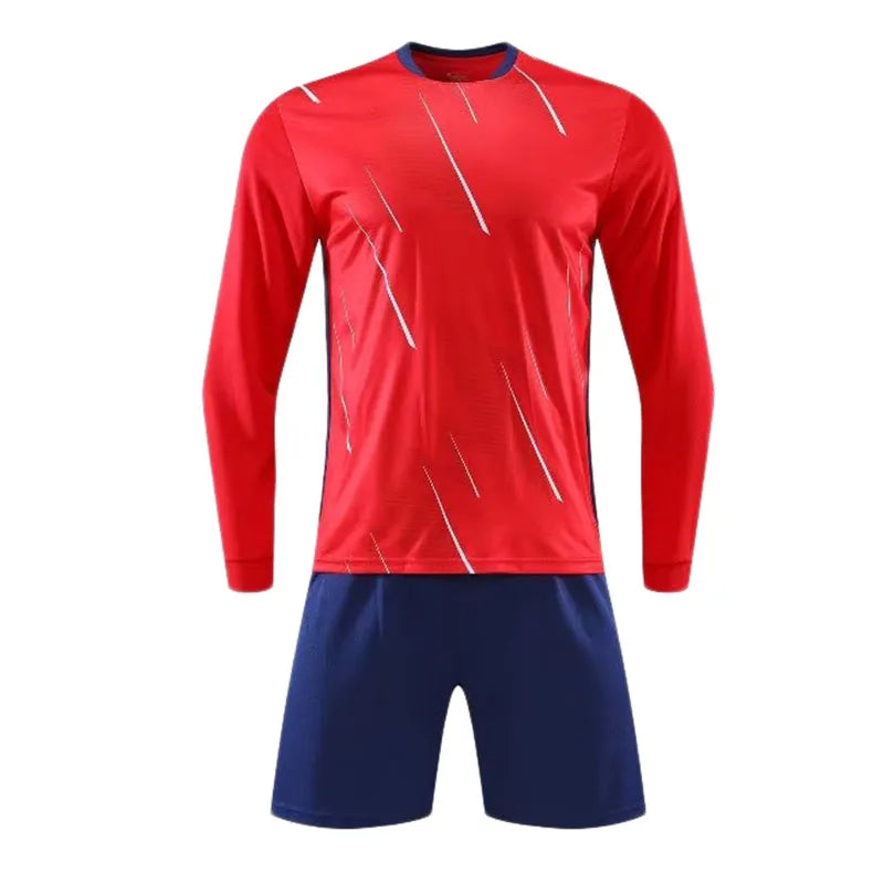 Long Sleeve Football Jersey Set Uniform Suit for Children - GilloServ
