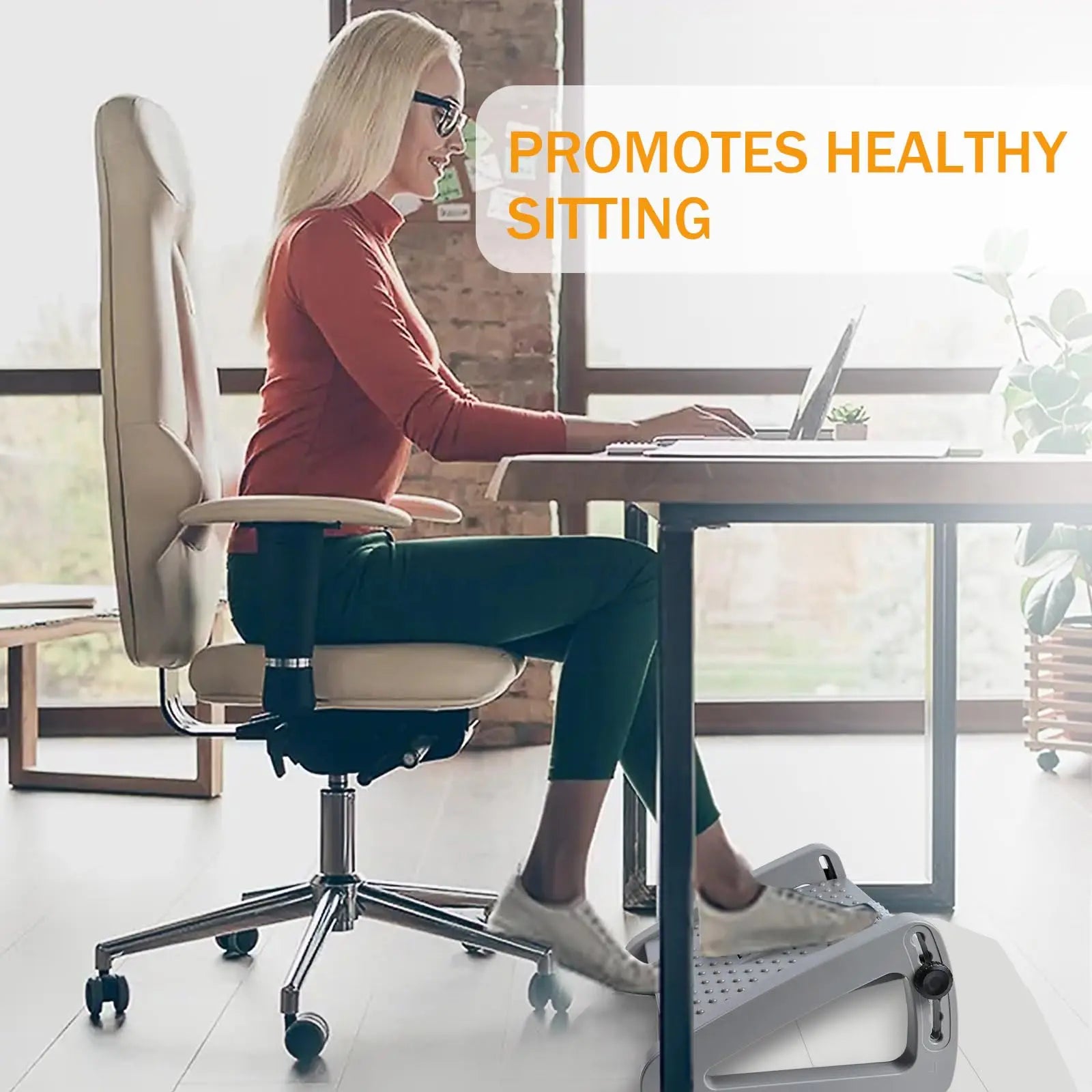 Foot Rest for Under Desk at Work,Adjustable Height Foot Rest Portable Under Desk Foot Stool for Home,Office - GilloServ