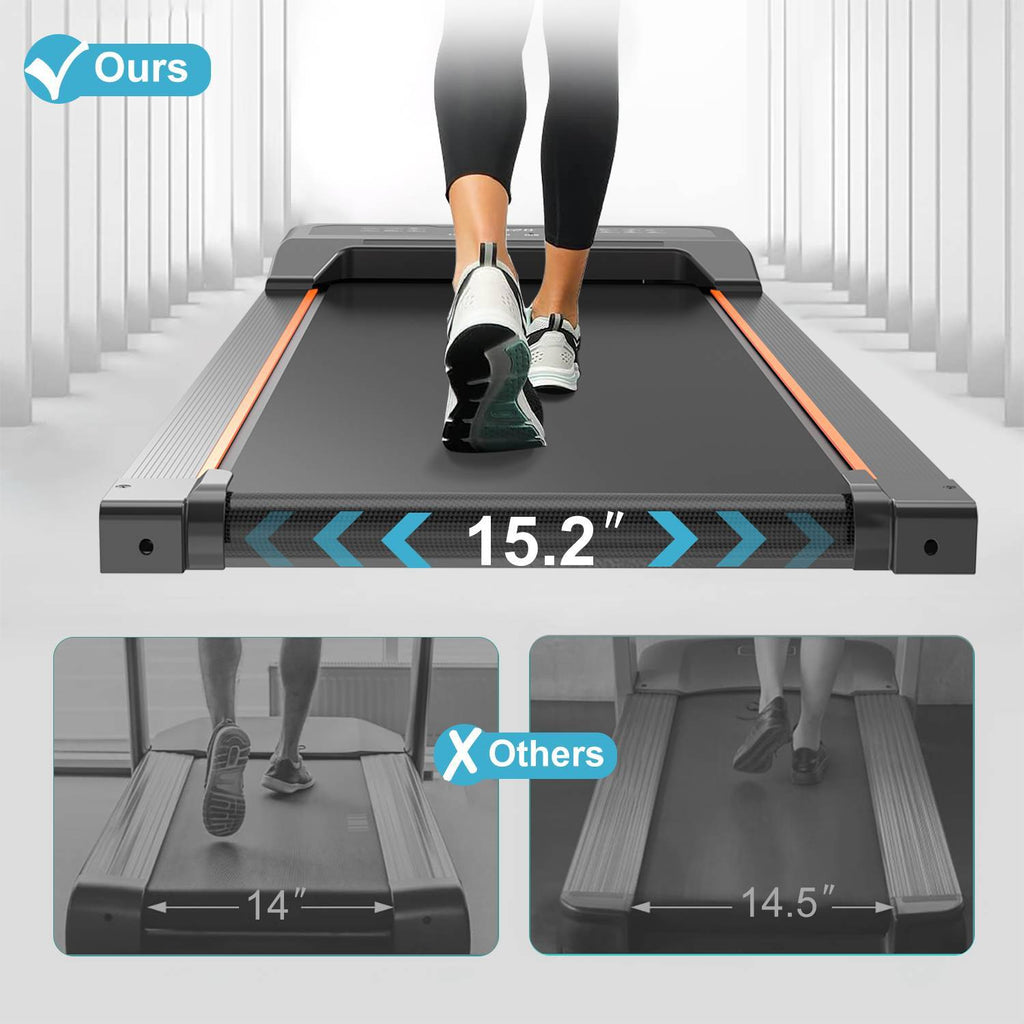 Walking Pad Under Desk Treadmill LED Display And Remote Control Portable Treadmill - GilloServ