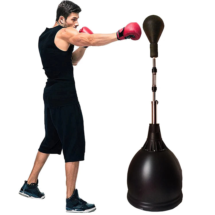 Adults Height Adjustable Boxing Freestanding Reflex Punching Ball - GilloServ