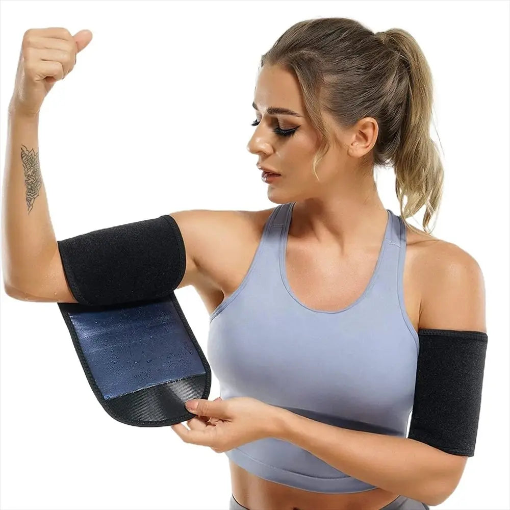 Slimming Sleeves Arm Trimmers Arm Protection Sauna Sweat Arm Shaper Bands Body Shaper Fat Reducer Arm Sweat Band Weight Loss - GilloServ