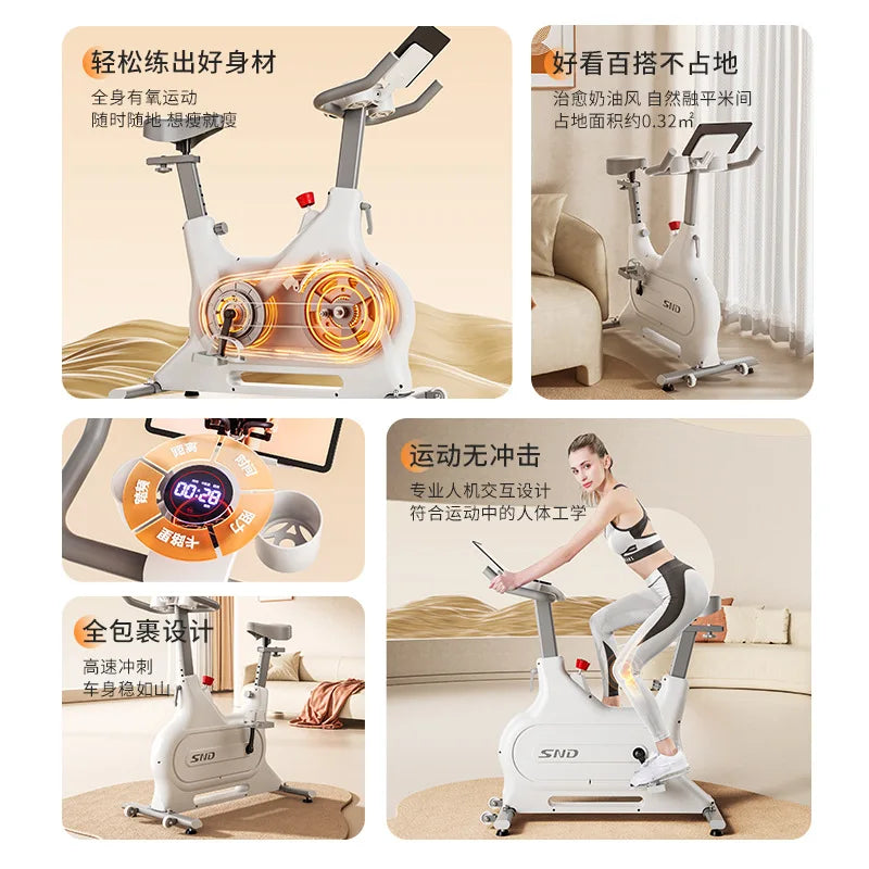 SND new bicycle magnetic control intelligent spinning bicycle //household silent sports weight loss equipment indoor exercise bike - GilloServ
