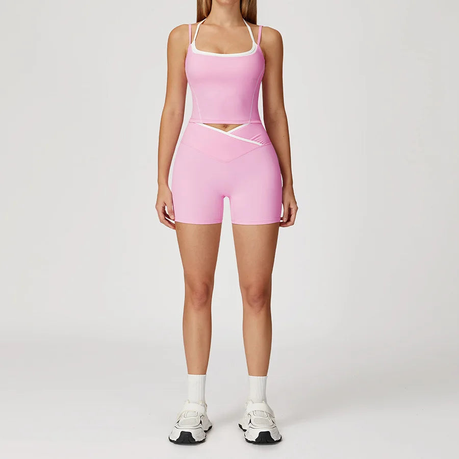 New Yoga Set 2 Pieces Workout Outfits Fitness Sportswear - GilloServ