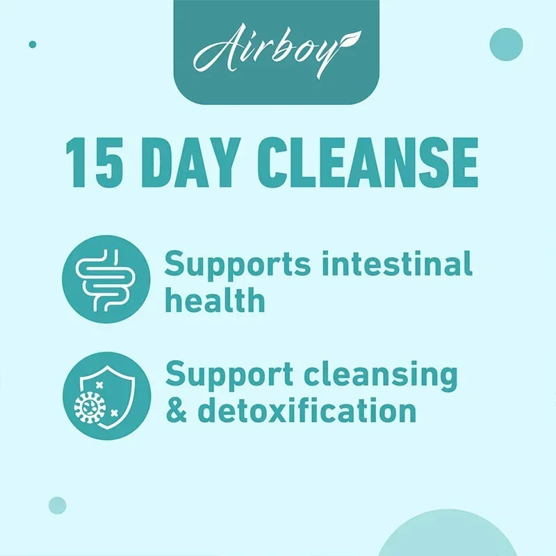 Gut and Colon Cleanse & Detox for Weight Loss-15 Day Quick Cleanser - Capsules Supplement to Flush Toxins&Boost Energy for Adult - GilloServ