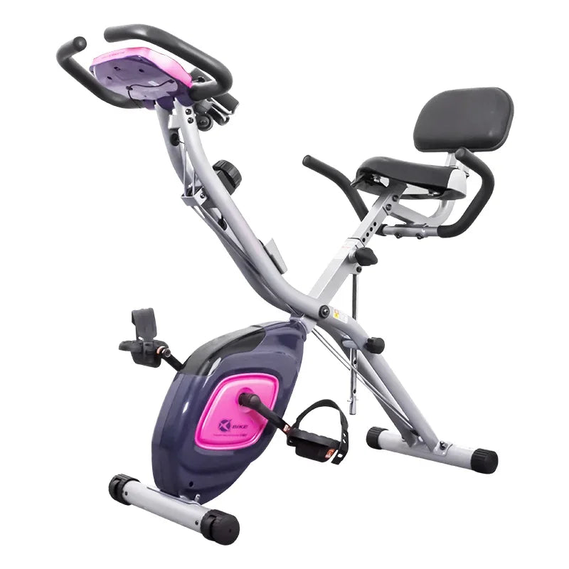 Folding exercise bike //magnetic spinning bike// home silent bike