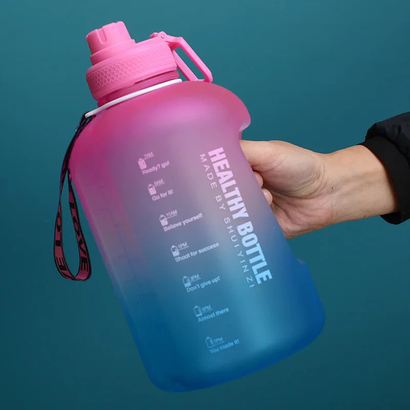 2.2Liters Large Capacity Cup//Fitness Gallon Straw Big Water Bottle