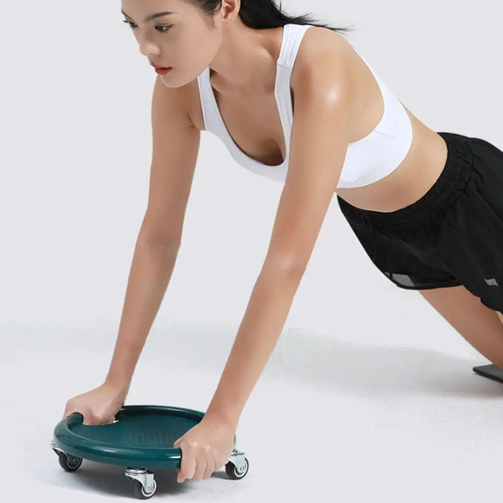 6 In 1 Exercise Equipment Set with Ab Wheel Handle Grips// Resistance Bands Knee Pad Jump Rope and Pushup Bars for Full Body Worko - GilloServ