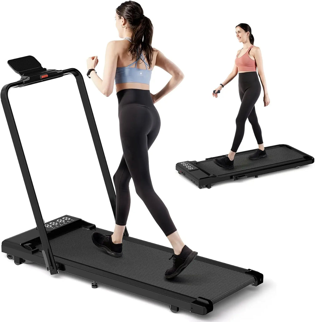 3 in 1 Under Desk Walking Pad Treadmill, 3.0HP Low Noise Portable for Home & Office, 300LBs Weight Capacity Folding With Remote - GilloServ