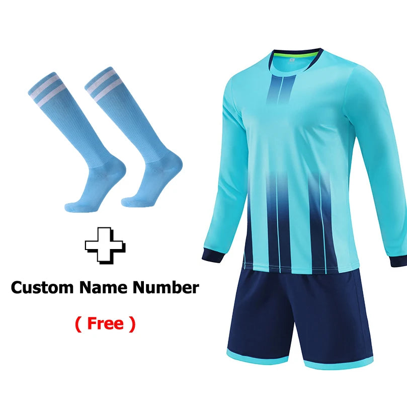 Shorts Full Sleeve Soccer Jersey Suit - GilloServ