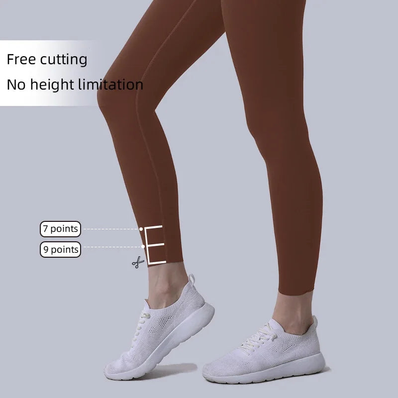 High Waist Naked feeling Nylon Gym Yoga Pants For Fitness - GilloServ