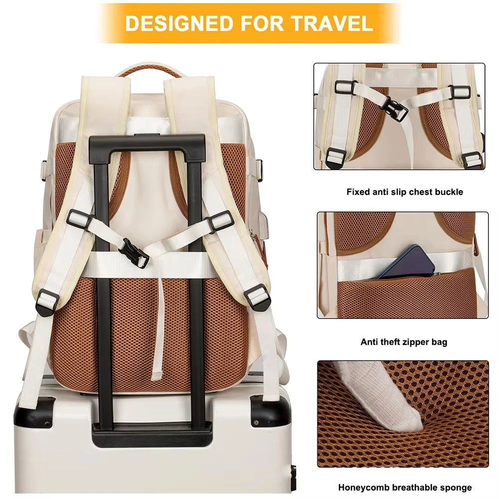 Buylor Travel Backpack for Women Men 45x20x30 Easyjet Cabin Bags Laptop Backpacks Carry on Backpack Casual Daypack for Weekender - GilloServ