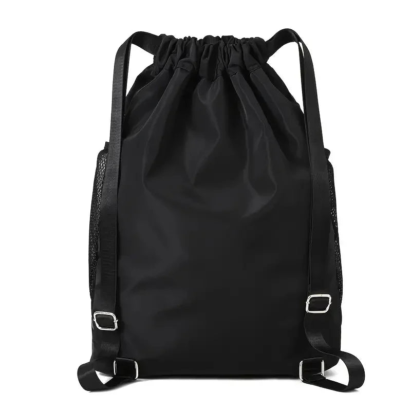 Drawstring Backpack With Ball Shoe Compartment Gym Bags - GilloServ
