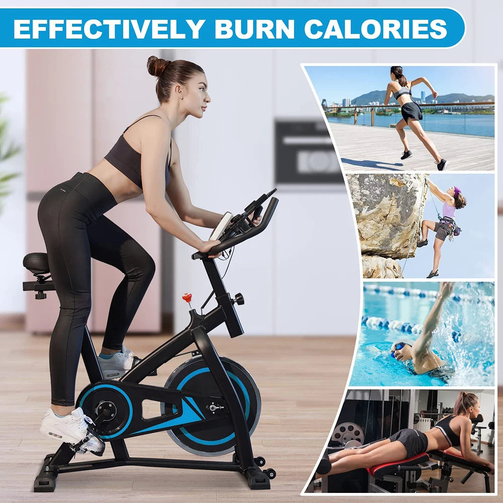 Workout Home Indoor Fitness Trainer Bike Foldable