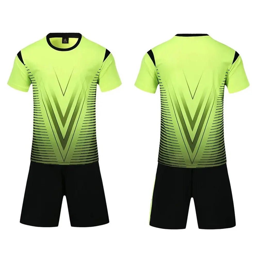 Adult Kids Football Jersey Men Soccer Uniform Kit Sports - GilloServ