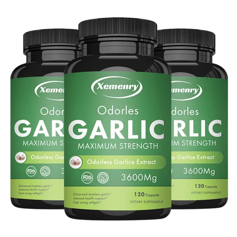Organic Garlic Extract Capsule,for Immune and Cardiovascular, Cholesterol Health Support Nutrition Supplement - GilloServ