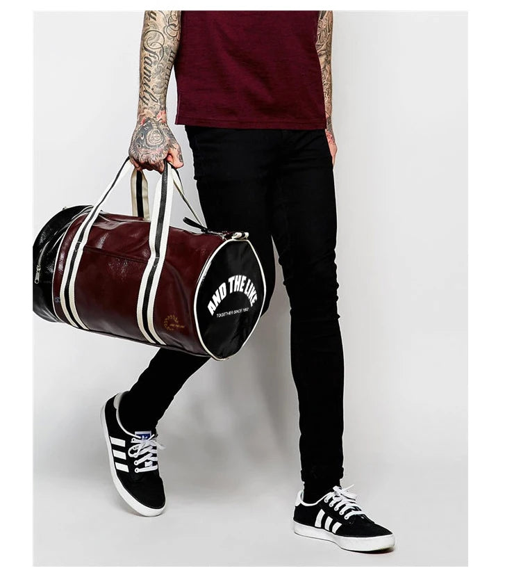 Gym Bag Men And Women Shoulder Bag, Portable Training Basketball Bag Cylinder, - GilloServ