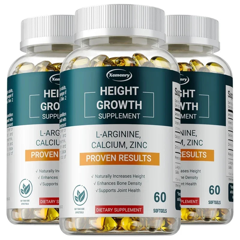 Height Growth Supplements - Supports Bone and Joint Health, Natural Height Growth, Promotes Absorption, and Boosts Immunity - GilloServ