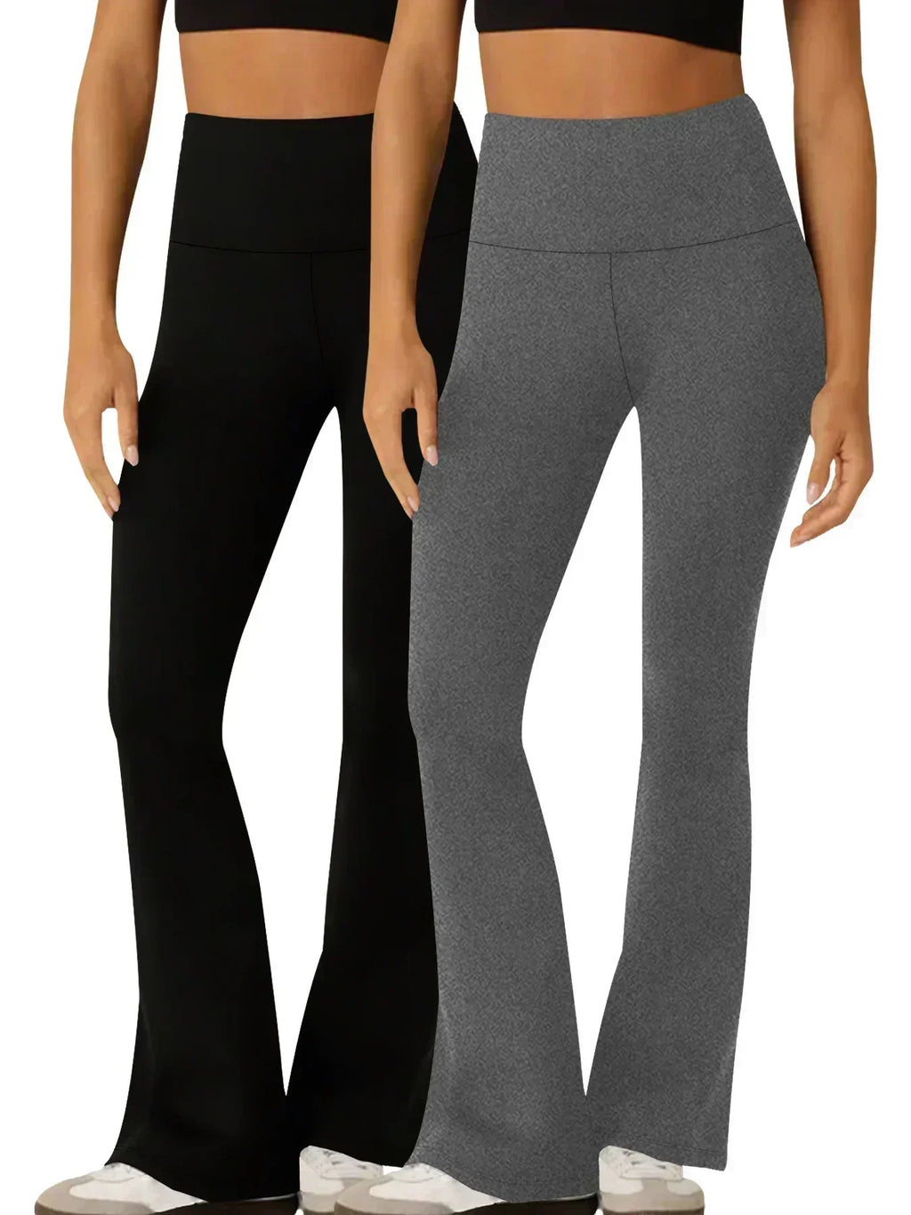 2 Pack Women's Super Soft High Waisted Yoga Pants - GilloServ