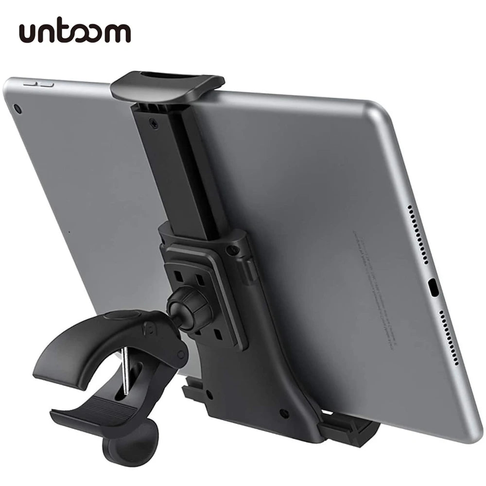 Universal Indoor Gym Treadmill Tablet Holder Bike Bicycle Handlebar Clip Stand Support For iPad Pro Air 5 4 3 Samsung Tablet PC - GilloServ