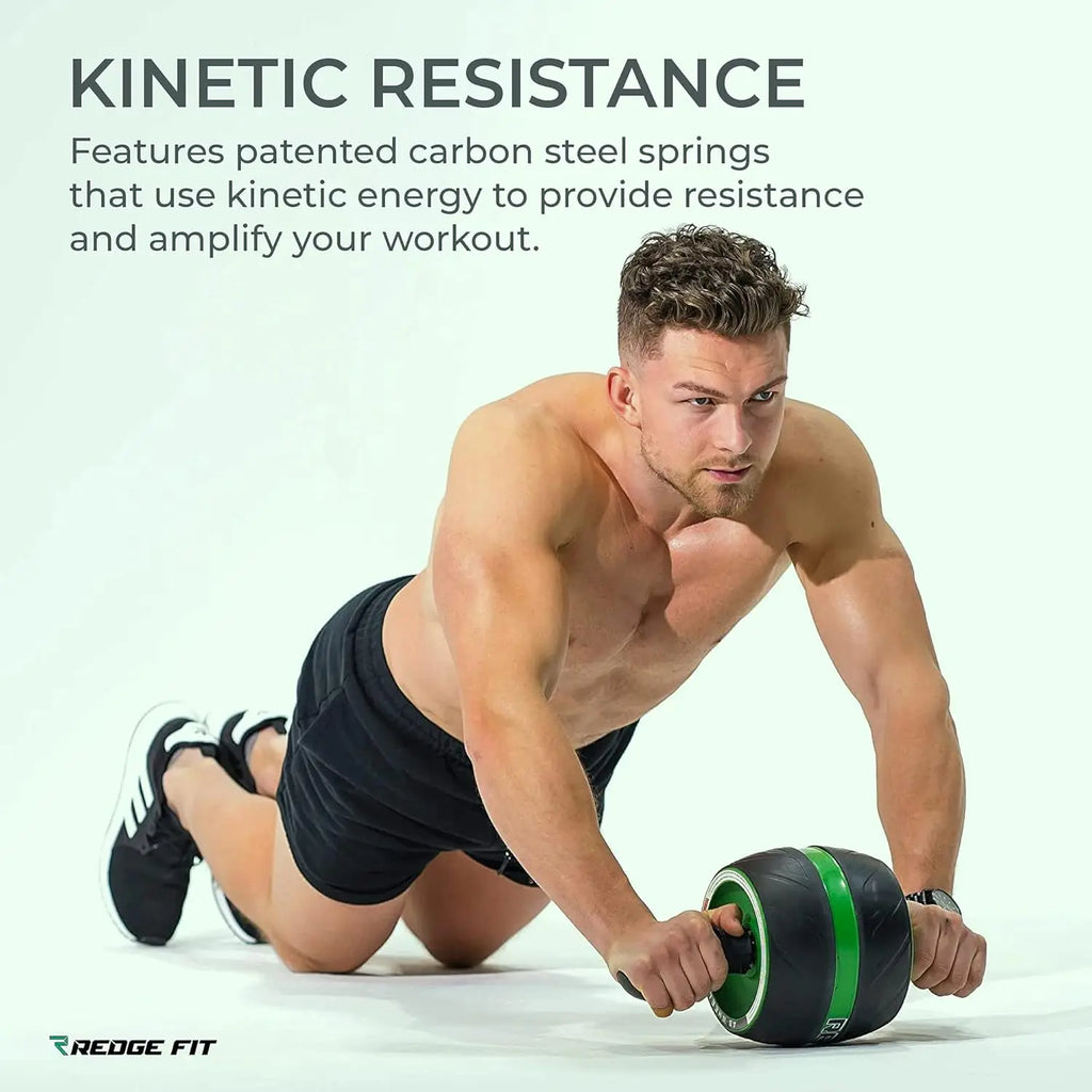 Ab Wheel with Jump Rope Automatic Rebound Ab// Wheel Abdominal Exercise Wheel with Elbow Support Ab Exercise Machine for Core Trai - GilloServ