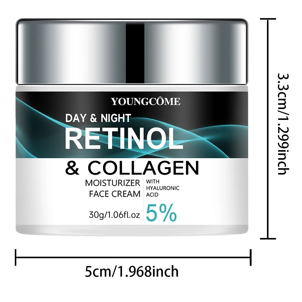 YOUNGCOME/ Retinol Collagen Moisturizing Cream/Promotes Skin Elasticity/and Luster Nourishing Brightening Improve Skin Texture - GilloServ