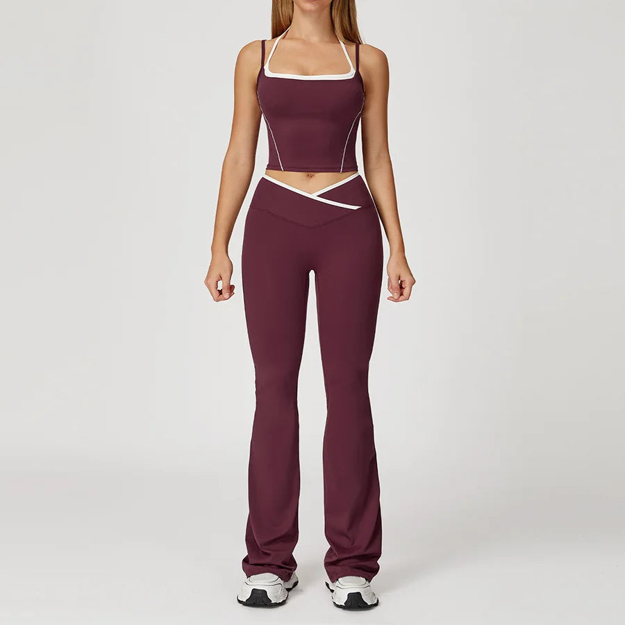 New Yoga Set 2 Pieces Workout Outfits Fitness Sportswear - GilloServ