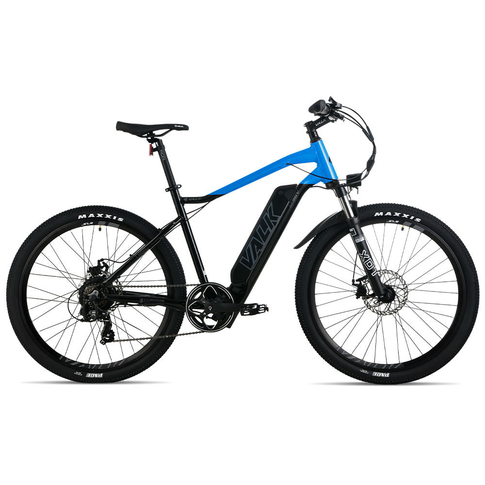NNEMB 2023 MX7 Electric Bike Medium frame Mountain ebike-Black and Blue-0