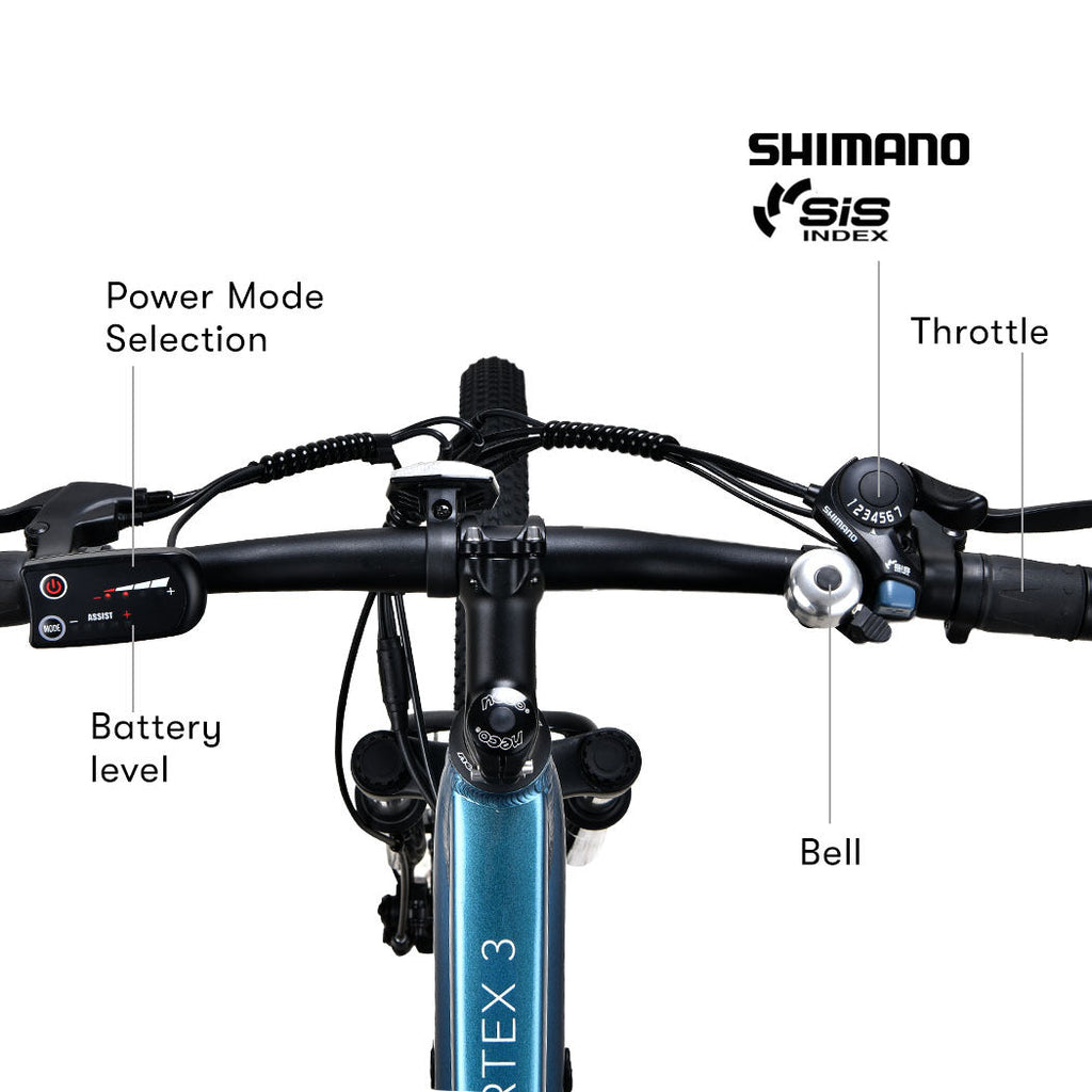 NNEMB Vortex 3 Electric Bike, Medium Frame Mountain ebike, Metallic Teal-4