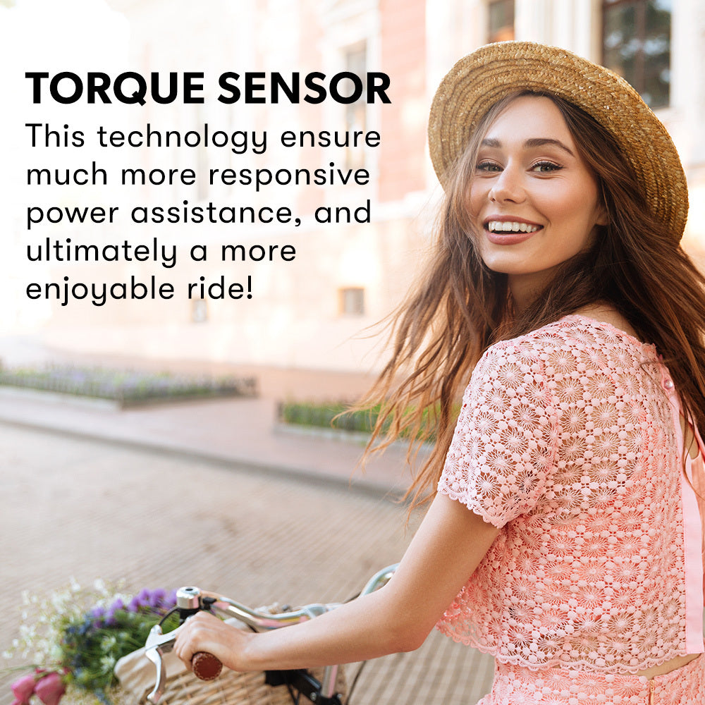 NNEMB Laneway 5 Vintage Electric Bike-Torque Sensor equipped eBike-Medium-White - GilloServ