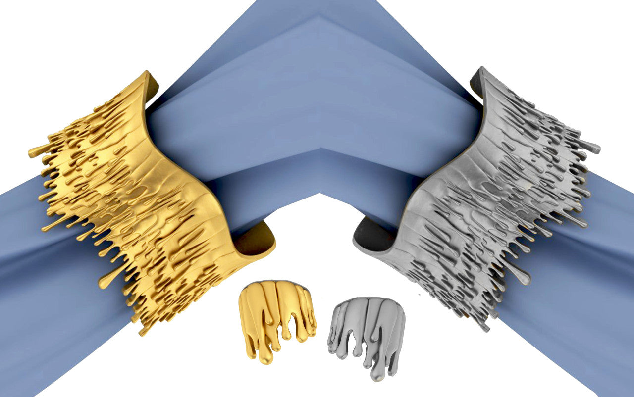 Antonio Wehrli Gravity Paint Drip Ring: Art into Jewelry-18K Gold-8