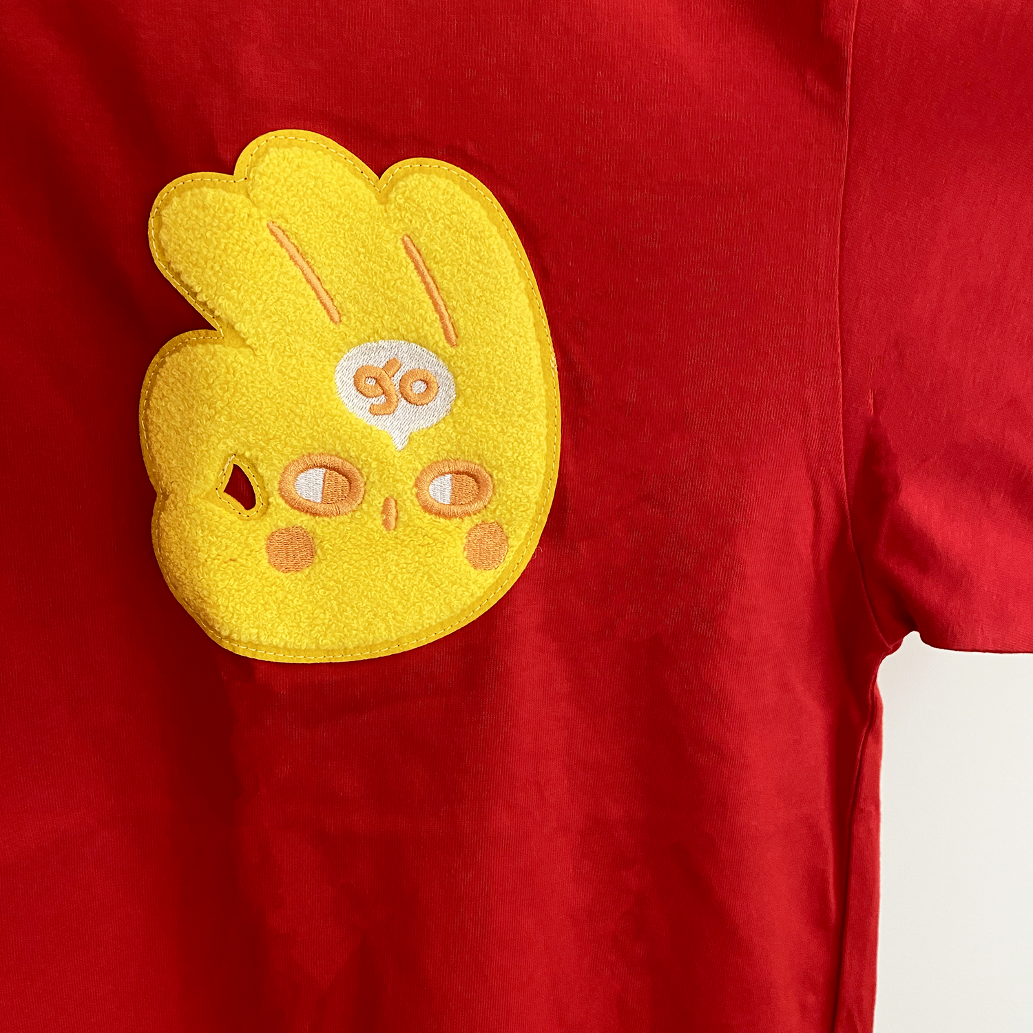 DAIJOUBU: Chenille short sleeve t-shirt-4