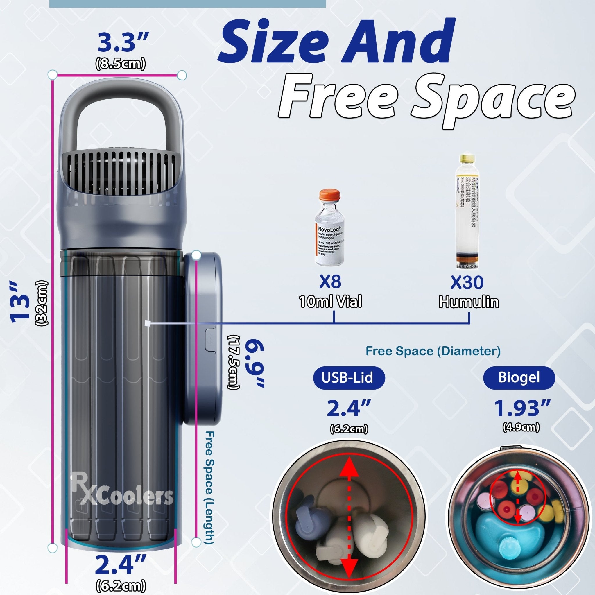 Advanced Mini Fridge for Medicine - Maximum Storage and Smart Features - GilloServ