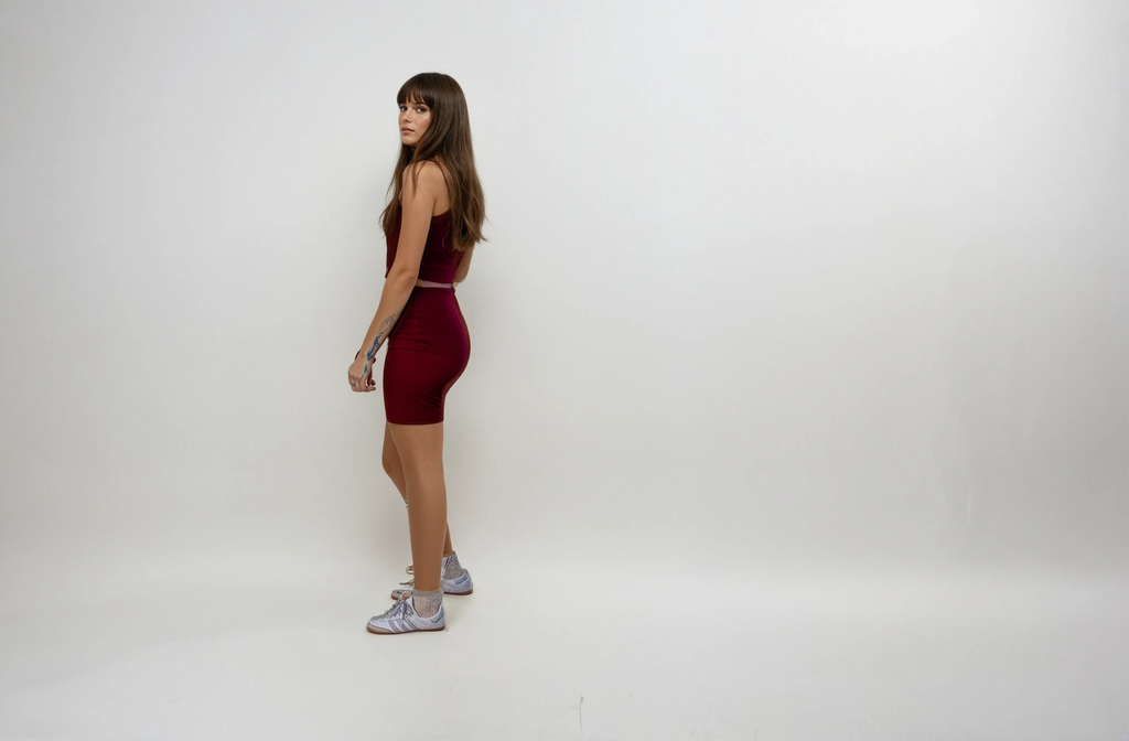 Women's Lyocell/Wool Sports Shorts - Burgundy