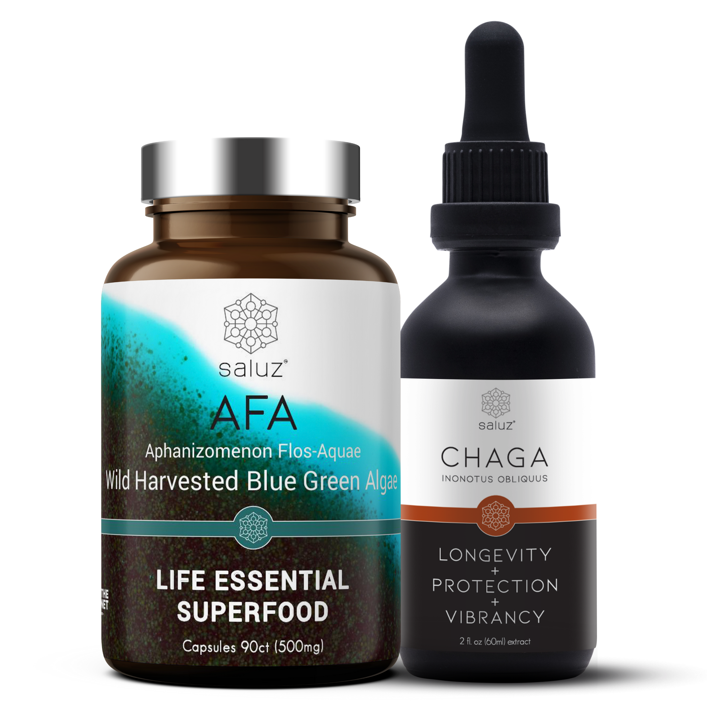 Saluz Detox Bundle The Ultimate Cleanse With AFA And Chaga Mushroom