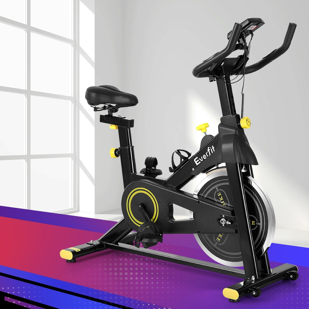 Everfit Spin Bike Exercise Bike Cardio Gym Bluetooth APP Connectable - GilloServ