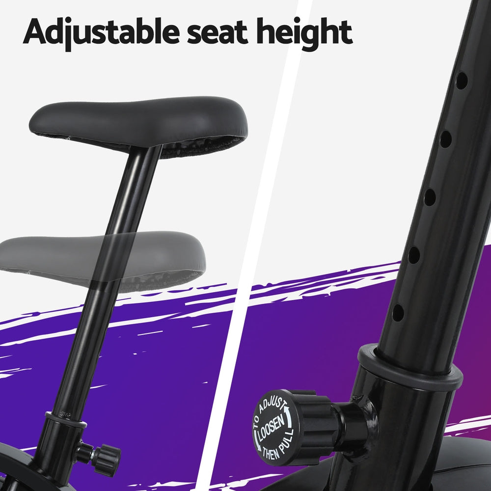 Everfit Magnetic Exercise Bike Upright Bike Fitness Home Gym Cardio - GilloServ