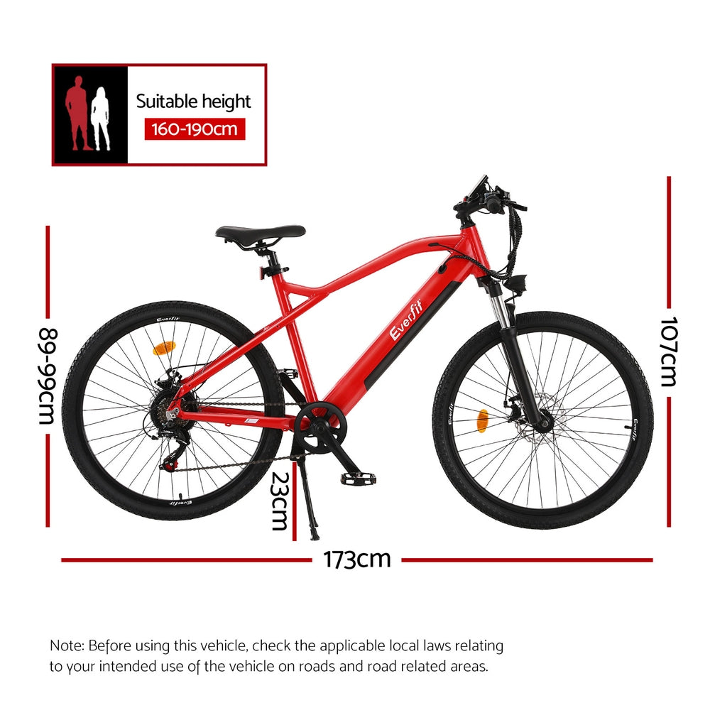 26 Inch Electric Bike Mountain Bicycle/e-Bike Built-in Battery 250W - GilloServ