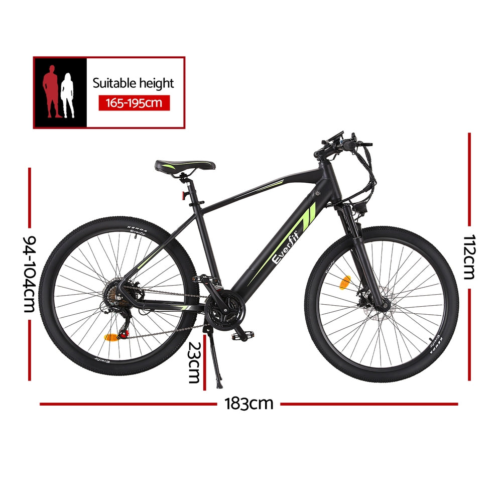 27.5 Inch Electric Bike Mountain Bicycle eBike Battery 21 Speed - GilloServ