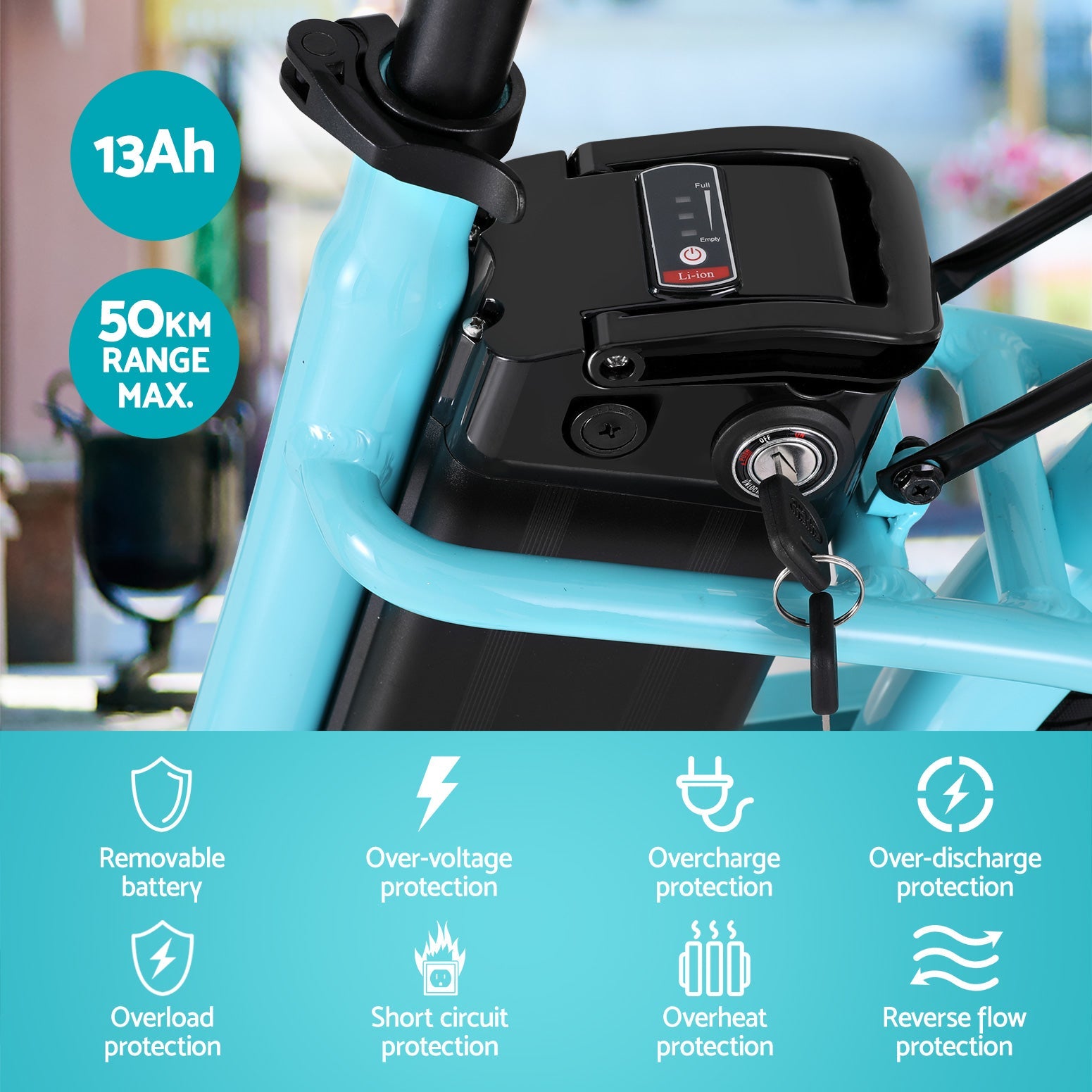 NNEDSZ 26" Electric Bike City Bicycle eBike e-Bike Commuter w/ Battery BL-4