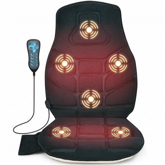Seat Cushion Massager Heat 6 Vibration Motors for Home - GilloServ