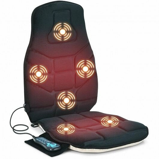 Seat Cushion Massager Heat 6 Vibration Motors for Home - GilloServ