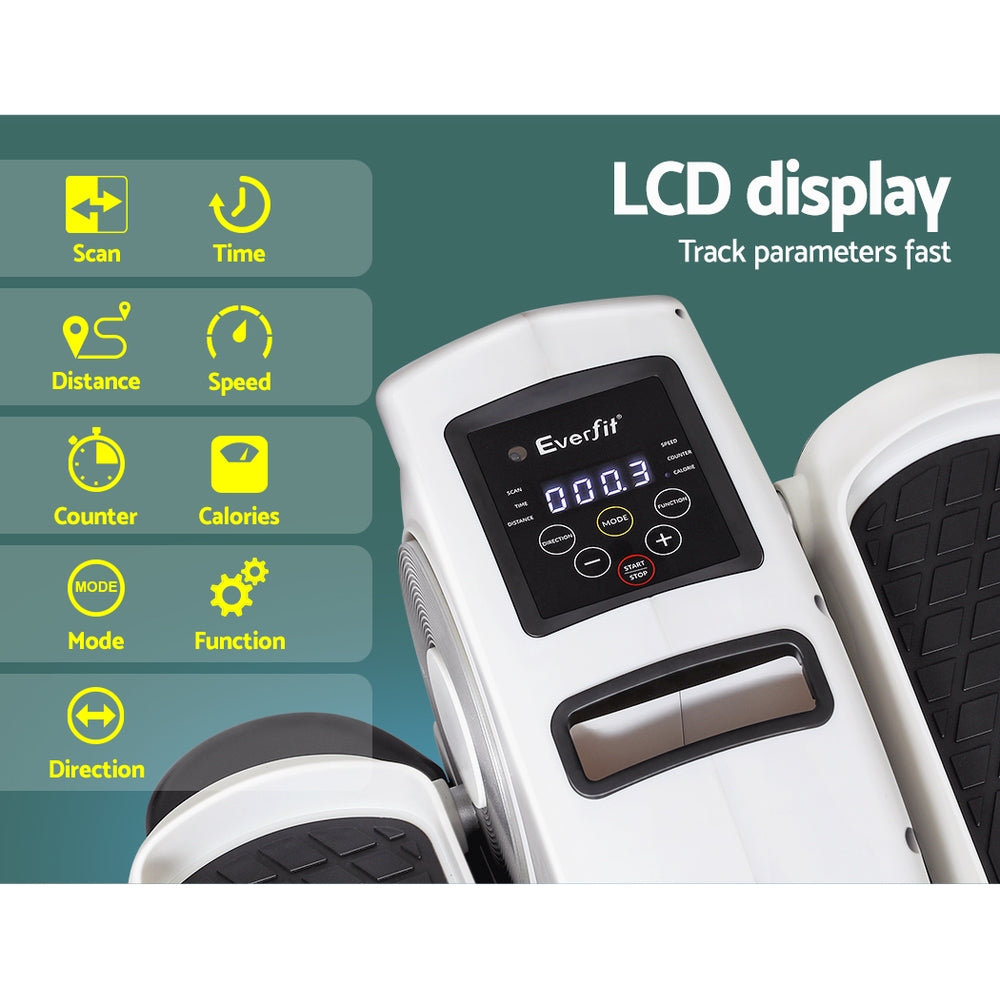 Everfit Pedal Exerciser Mini Exercise Bike Cross Trainer Under Desk Bike - GilloServ