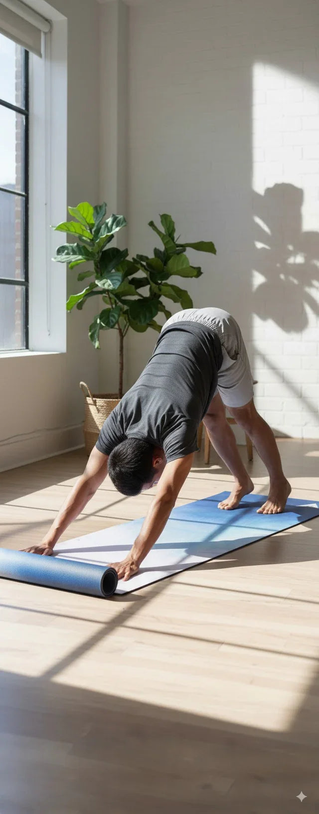 Yoga Mat | 6mm Thick | Blue | Non-Slip | Eco Friendly | Yune Yoga | Serenity - GilloServ